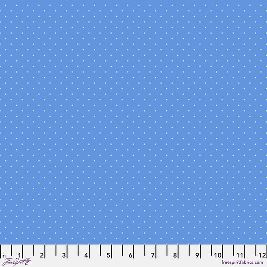 Tula Pink True Colors Tiny Dots  Bluebell	  PWTP185.BLUEBELL Cotton Woven Fabric