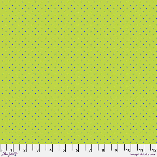 Tula Pink True Colors Tiny Dots  Meadow   PWTP185.MEADOW Cotton Woven Fabric