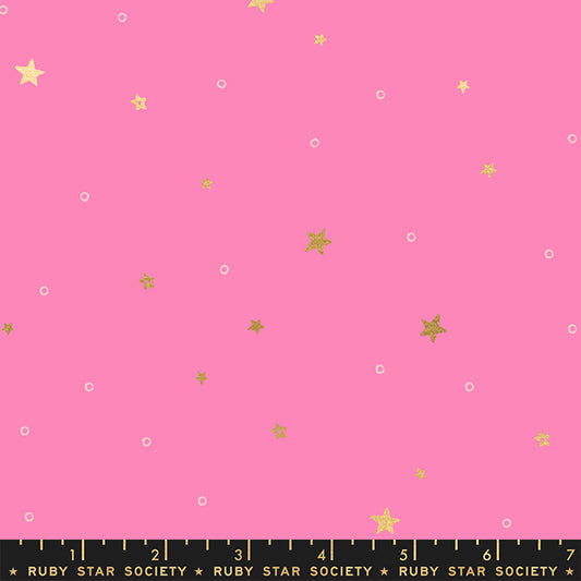 Birthday by Sarah Watts of Ruby Star Society Tiny Stars Lipstick w/Metallic RS2049-18M Cotton Woven Fabric