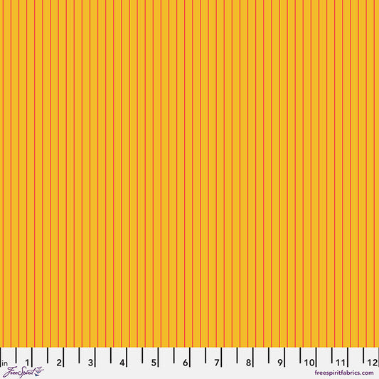Tula Pink True Colors Tiny Stripes Sunrise    PWTP186.SUNRISE Cotton Woven Fabric