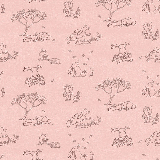 Licensed Guess How Much I Love You 2024 Toile Light Coral Y4248-38 Cotton Woven Fabric