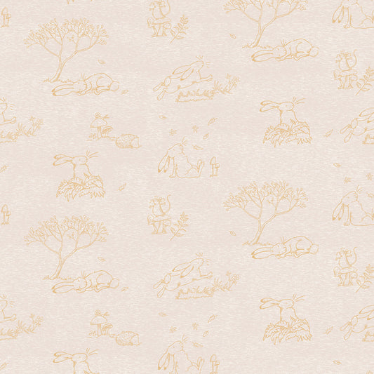 Licensed Guess How Much I Love You 2024 Toile Light Khaki Y4248-11 Cotton Woven Fabric