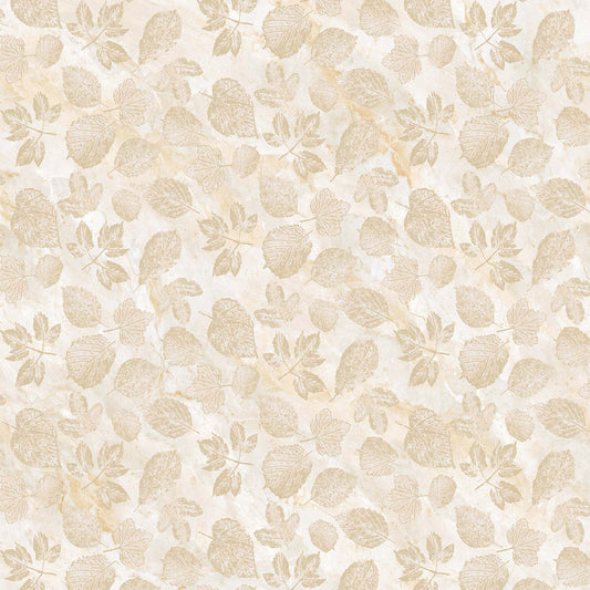 Windswept Stonehenge by Linda Ludovico Tonal Leaves Cream    24934-11 Cotton Woven Fabric