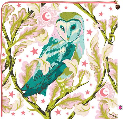 Tula Pink Night Owl XL Corner Zip Project Bag TPXLBAG