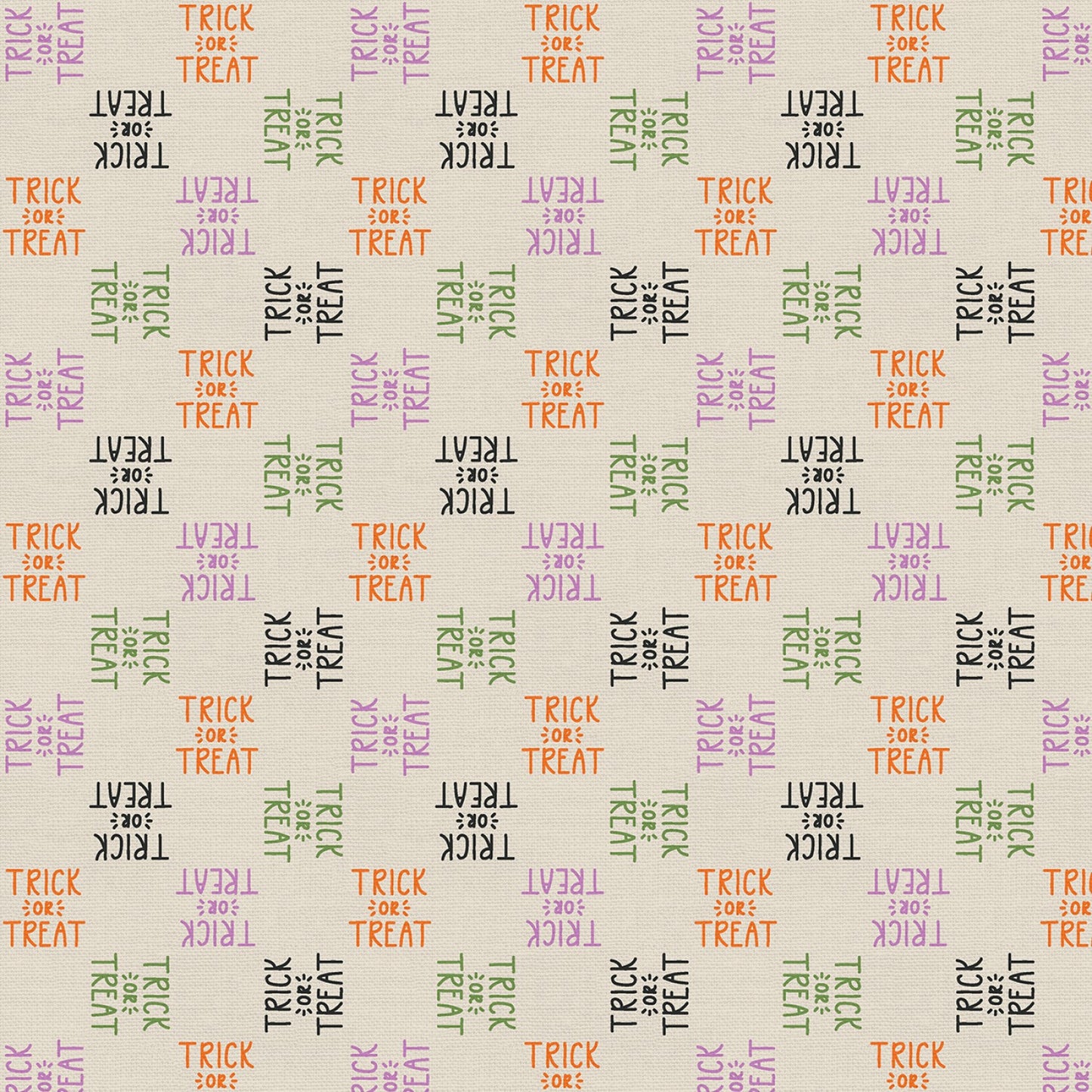 New Arrival: Tricks & Treats Trick Or Treat Words Multi    120-24270 Cotton Woven Fabric