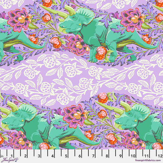Roar! by Tula Pink Trifecta Mist    PWTP223.MIST Cotton Woven Fabric