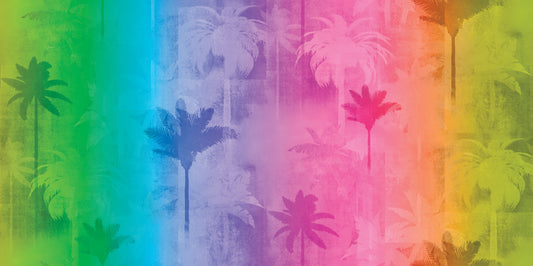 Tropicolor Birds Digital by Connie Haley Tropicolor Palms 19374-MLT-CTN-D Cotton Woven Fabric