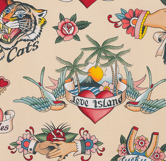 Nicole's Prints True Love Tea 8984b Cotton Woven Fabric