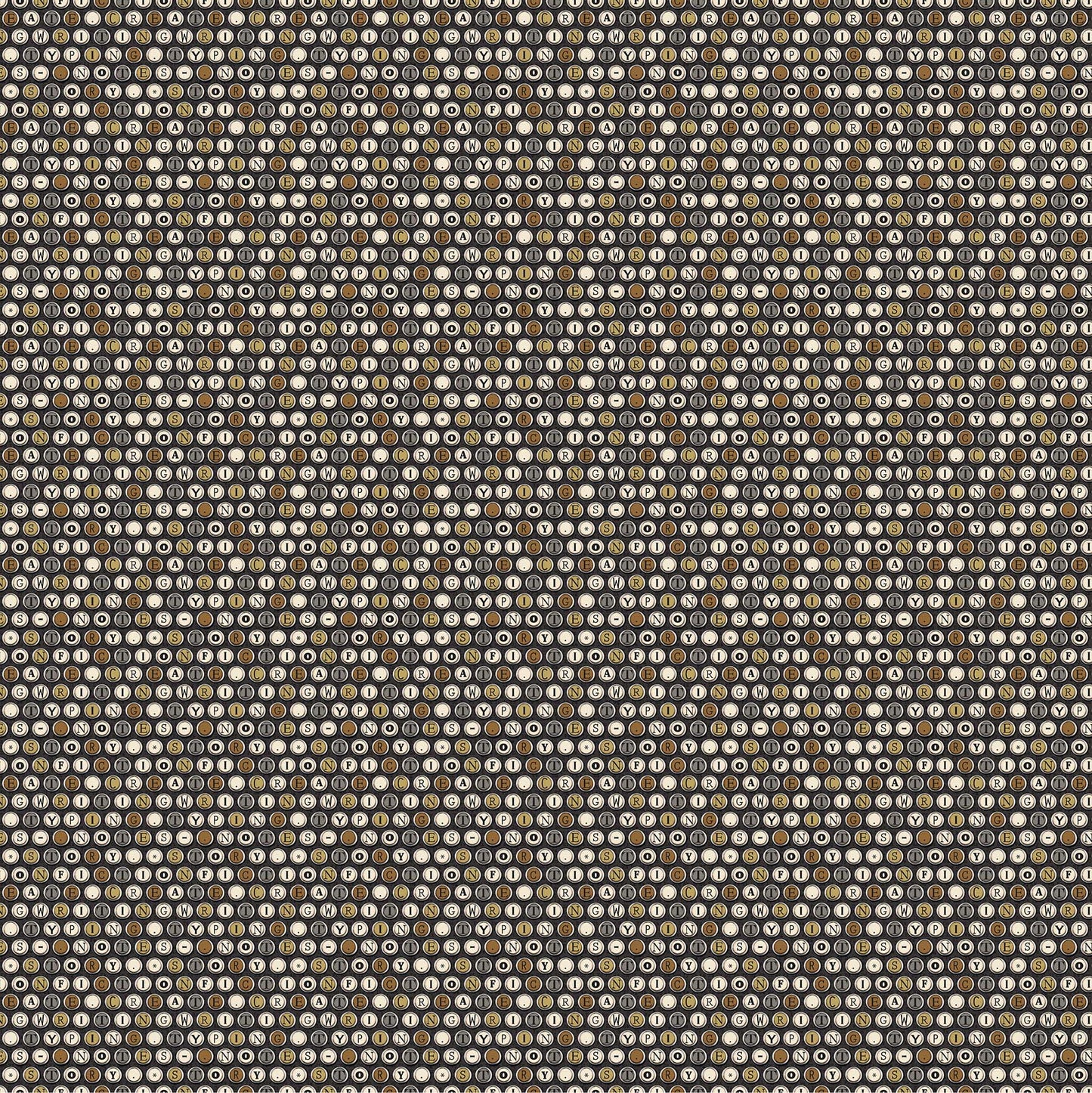 Cat Tales by Charles Wysocki & Deborah Edwards Typewriter Gray    24529-96 Cotton Woven Fabric