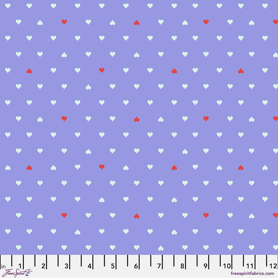 Besties by Tula Pink Unconditional Love Bluebell    PWTP221.BLUEBELL Cotton Woven Fabric