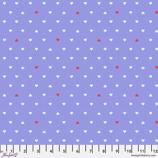 Besties by Tula Pink Unconditional Love Bluebell    PWTP221.BLUEBELL Cotton Woven Fabric