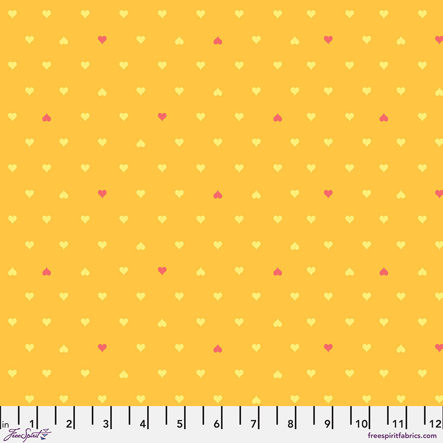 Besties by Tula Pink Unconditional Love Buttercup    PWTP221.BUTTERCUP Cotton Woven Fabric