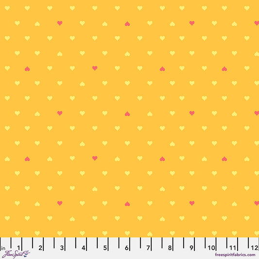 Besties by Tula Pink Unconditional Love Buttercup    PWTP221.BUTTERCUP Cotton Woven Fabric