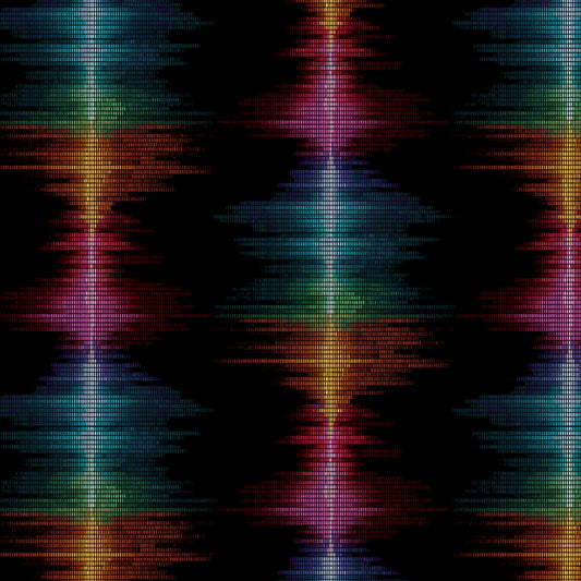 Disco-Tech Voice Graph Black 6932-95 Cotton Woven Fabric