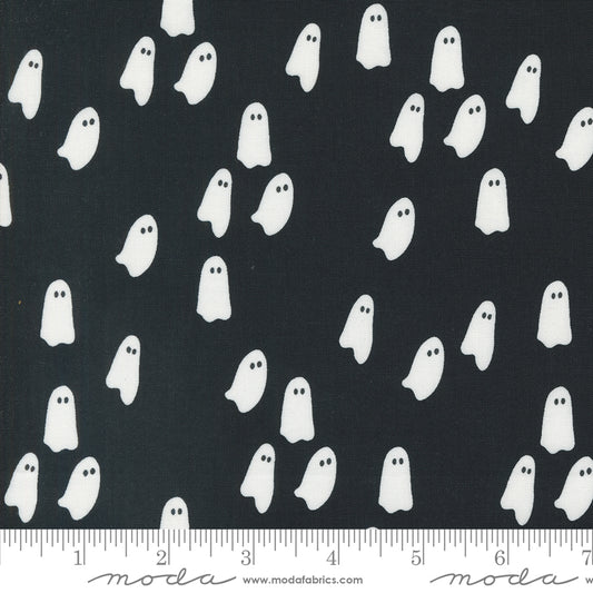 New Arrival: Noir by Alli K Design Wandering Ghost Midnight Ghost    11545-13 Cotton Woven Fabric
