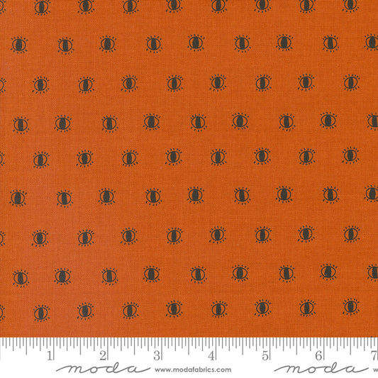 Noir by Alli K Design Watching Eyes Pumpkin 11546-14 Cotton Woven Fabric