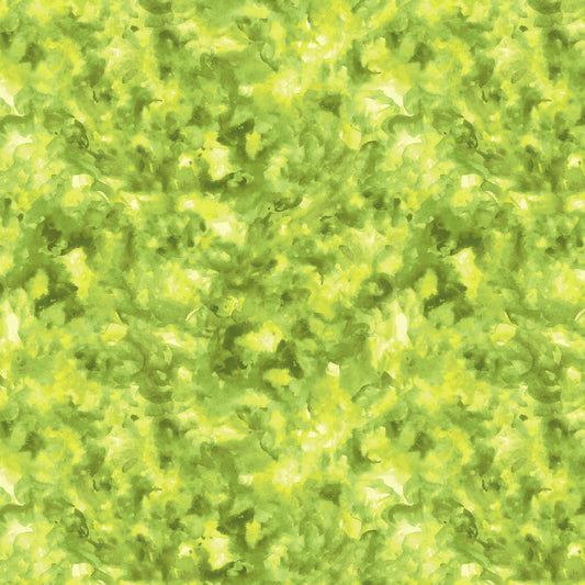 Spirit of the Wolf Digital by Katy Lipscomb Watercolor Texture Peridot 7215-60 Cotton Woven Fabric