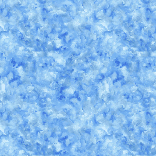 Spirit of the Wolf Digital by Katy Lipscomb Watercolor Texture Sky Blue 7215-11 Cotton Woven Fabric