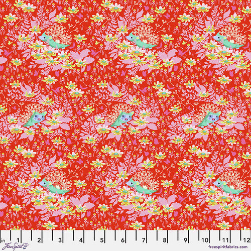 Tula Pink Tiny Beasts Who's Your Dandy Glow     PWTP182.GLOW Cotton Woven Fabric
