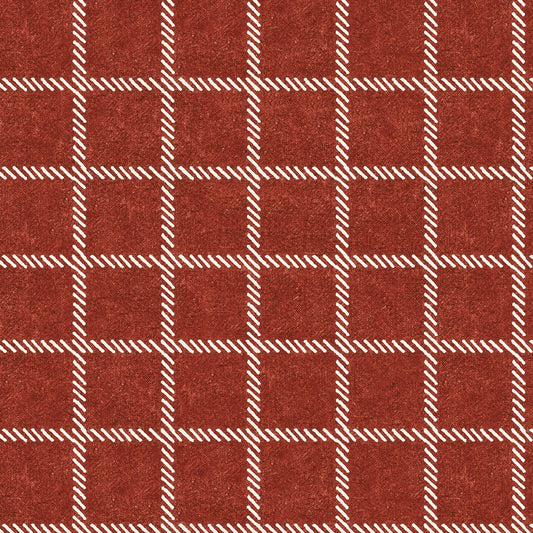 She Who Sew Home Deco by J. Wecker Frisch Windowpane Plaid Barnred  Home Deco HD12503R-BARNRED Cotton Fabric