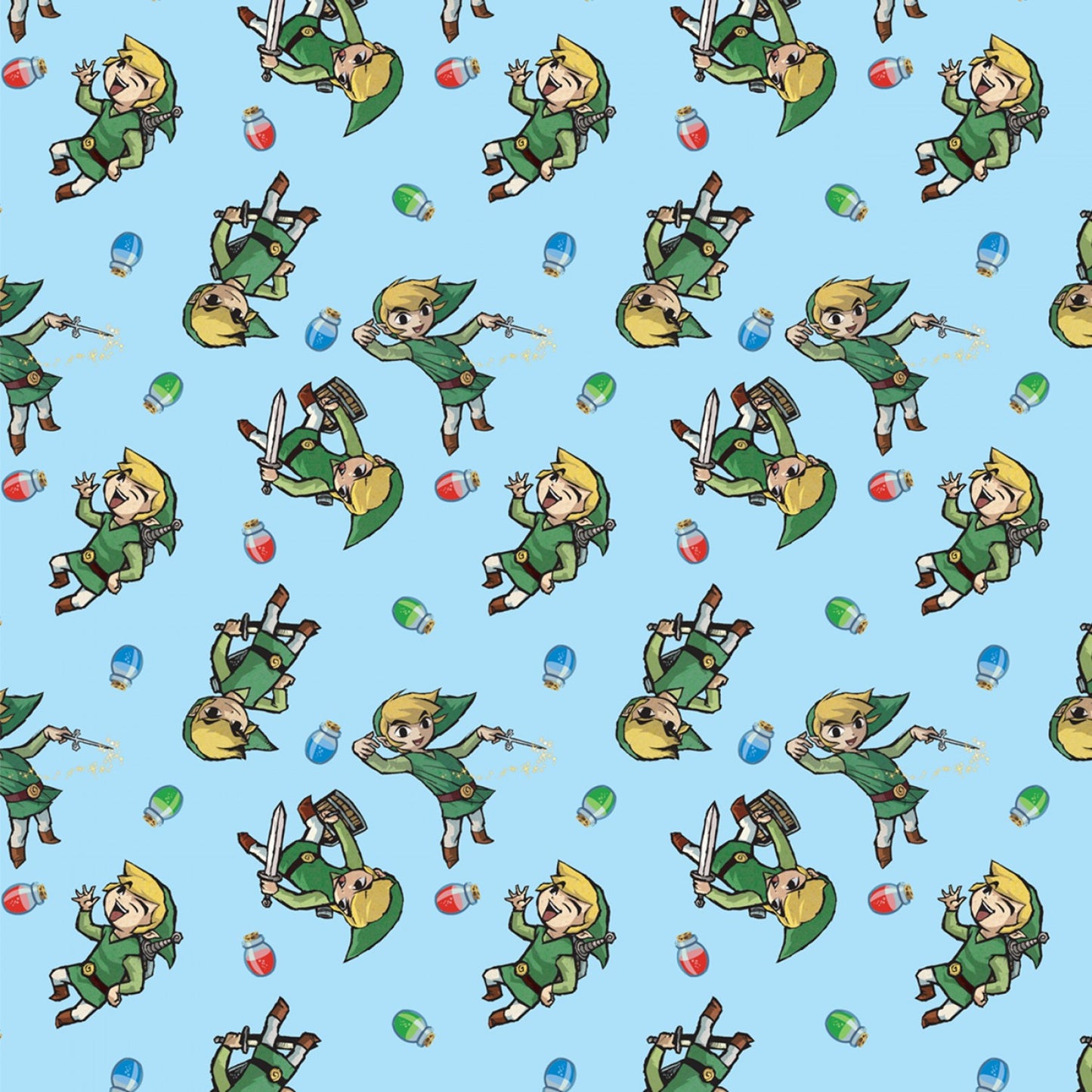 Licensed Video Games Windwaker Potion Toss    79356-A620710 Cotton Woven Fabric