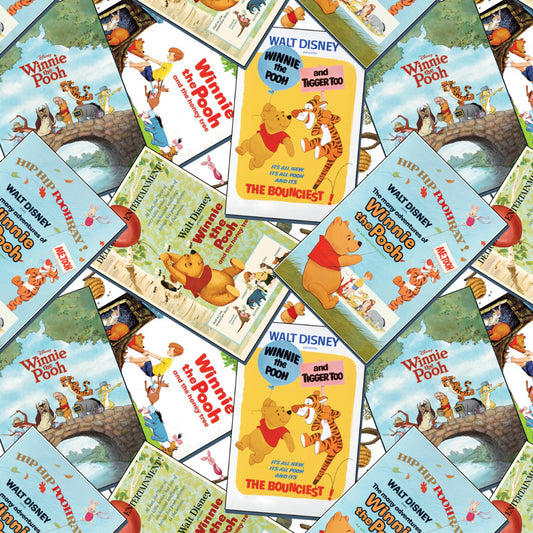 New Arrival: Licensed Disney Character Posters Winnie the Pooh Classic Poster Stack    85430710-01 Cotton Woven Fabric