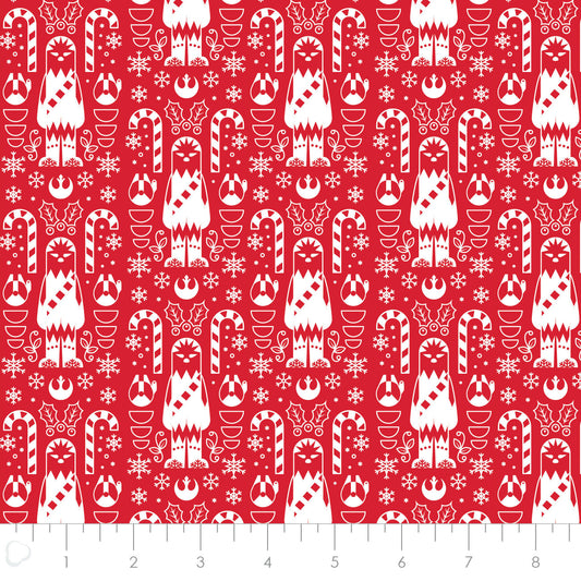 Licensed Character Winter Holiday IV Wookie Christmas Red    73011381-03 Cotton Woven Fabric