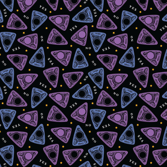 Licensed Oujia Yes No Planchette Purple 95090106-04 Cotton Woven Fabric