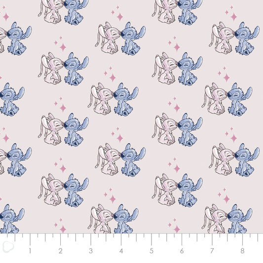 Licensed Disney Stitch Blogger You Are What You Love Blush    85240403-01 Cotton Woven Fabric