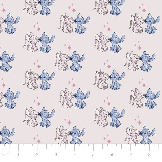 Licensed Disney Stitch Blogger You Are What You Love Blush 85240403-01 Cotton Woven Fabric